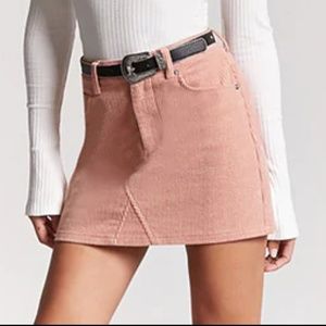 Corduroy Mini Skirt